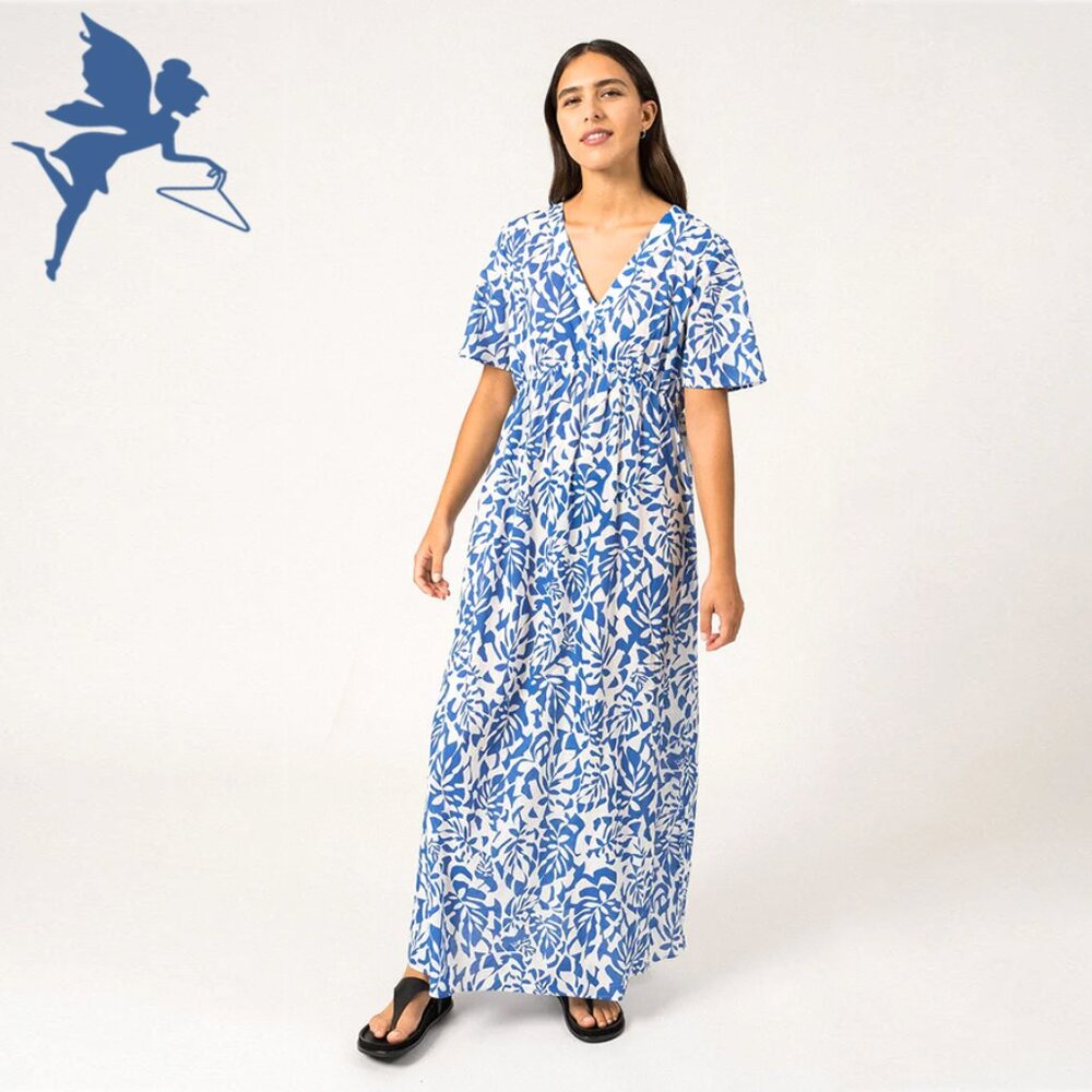 SAINT JAMES Cecilia V Neck Maxi Dress - Picture 1 of 9